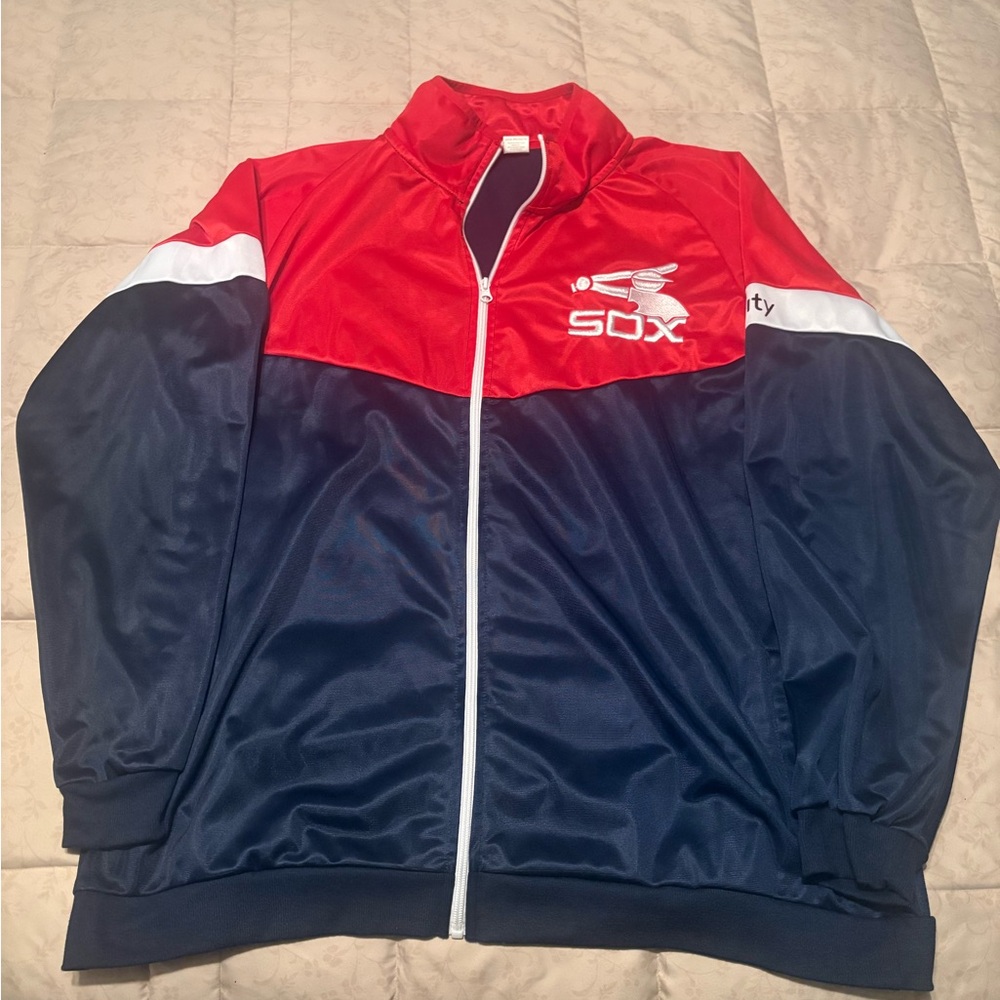 SOX Red & Navy Athletic Zip-Up Jacket